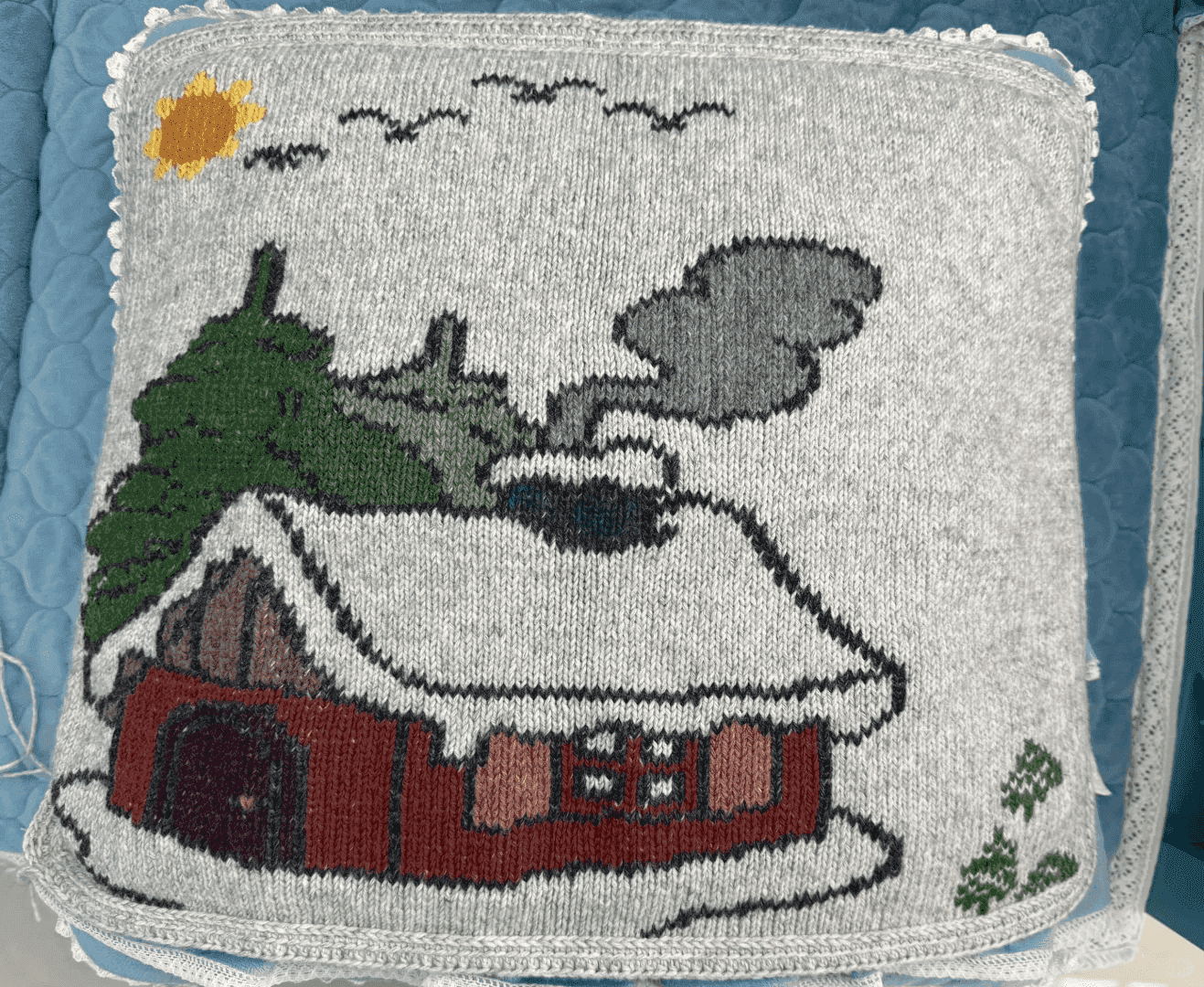 不会换线的棒针，绣上去也好看，细节还要丰富