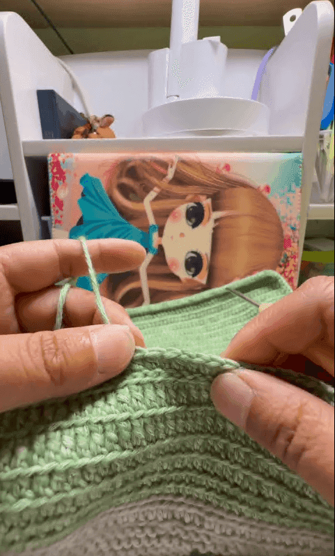 突然发现一个钩织方法，可以用来钩织边边使