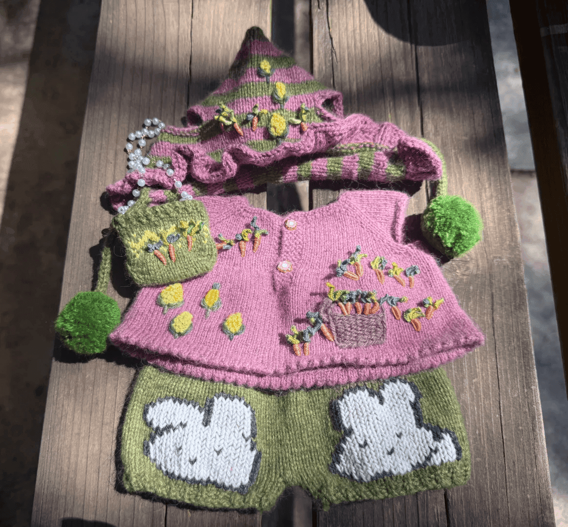 穿在身上都好可爱🐰 🥕 🌽